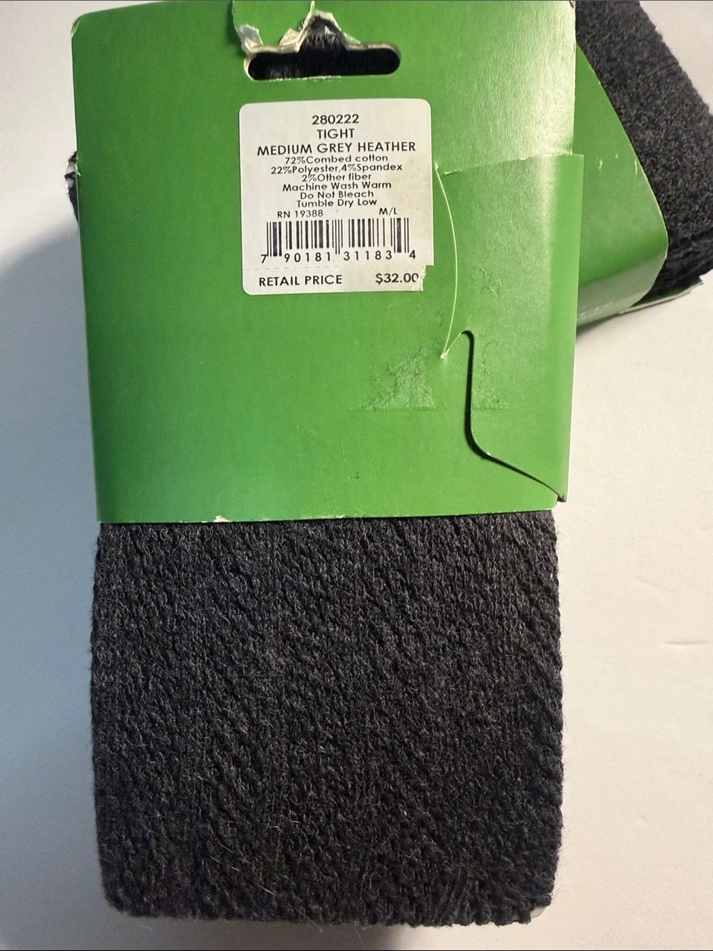 Tight M/L new in 2 Packages Kate Spade tights heather grey. A0004